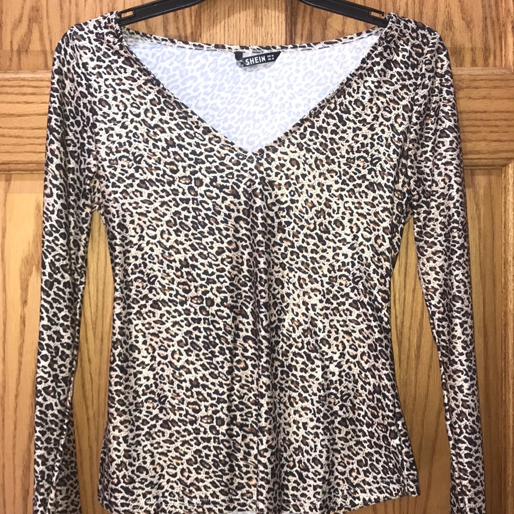Shein cheetah long sleeve